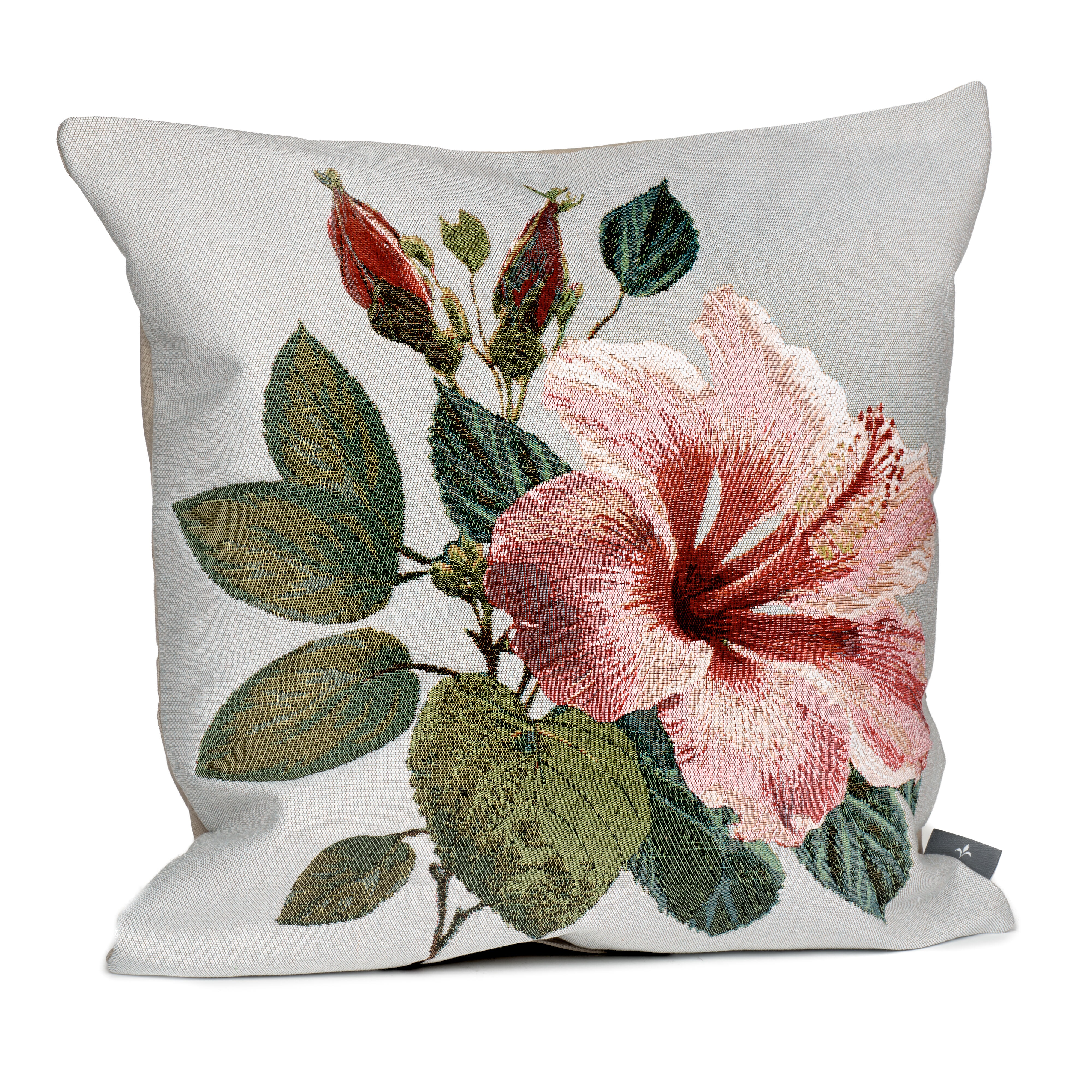 Pink Hibiscus Tapestry Pillows