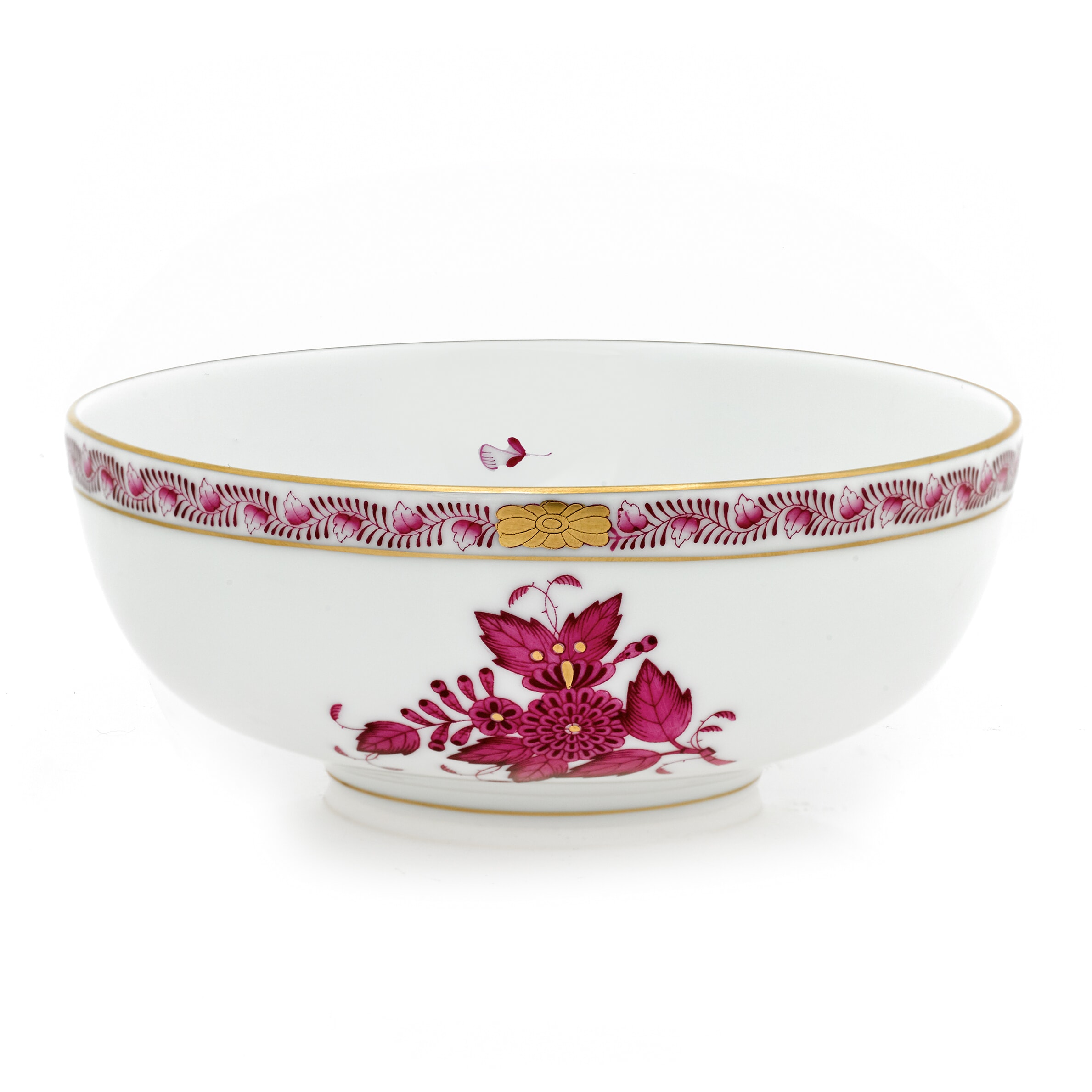 Herend Chinese Bouquet Raspberry Bowl, Medium