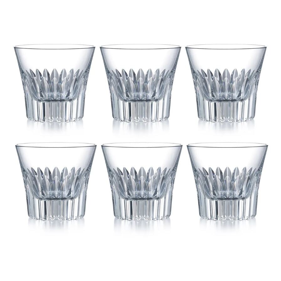 Set of 6 Baccarat Crystal Old Fashioned Glasses