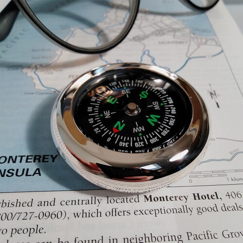 Silver Engravable Compass Scully & Scully | Established 1934