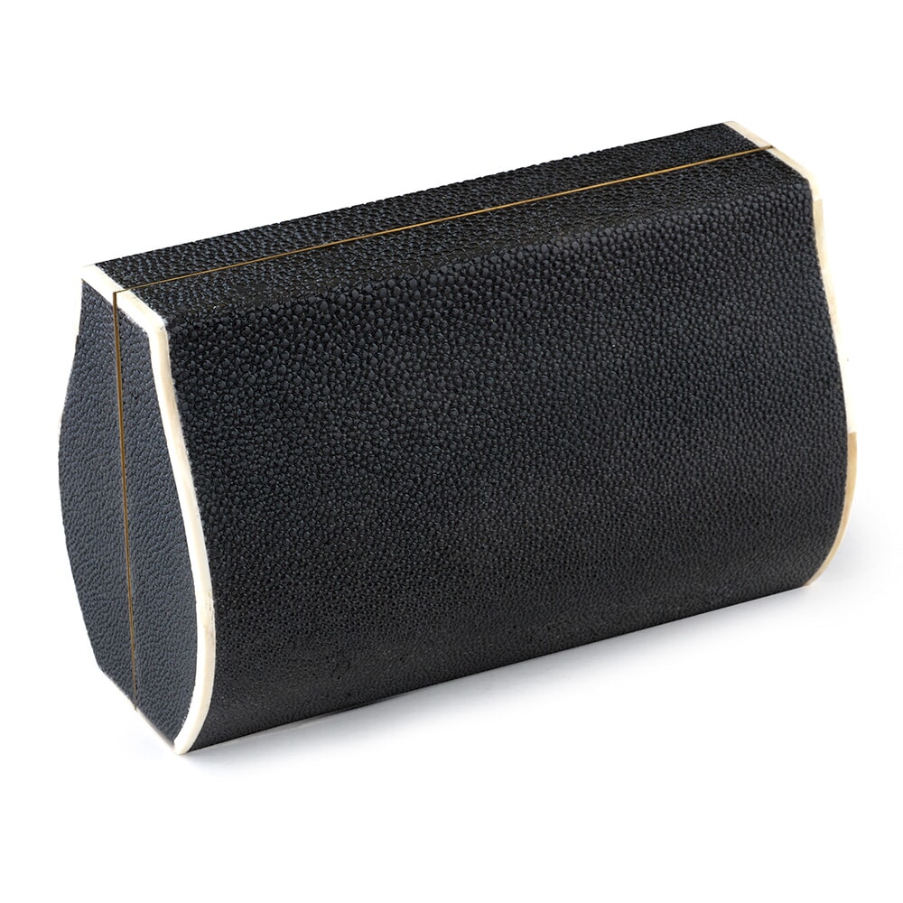 Shagreen Pearl Clutch