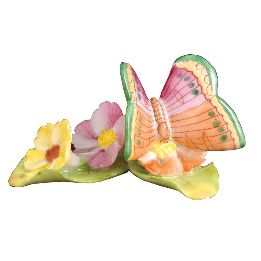 Herend Flowers with Butterfly - Thumbnail 3