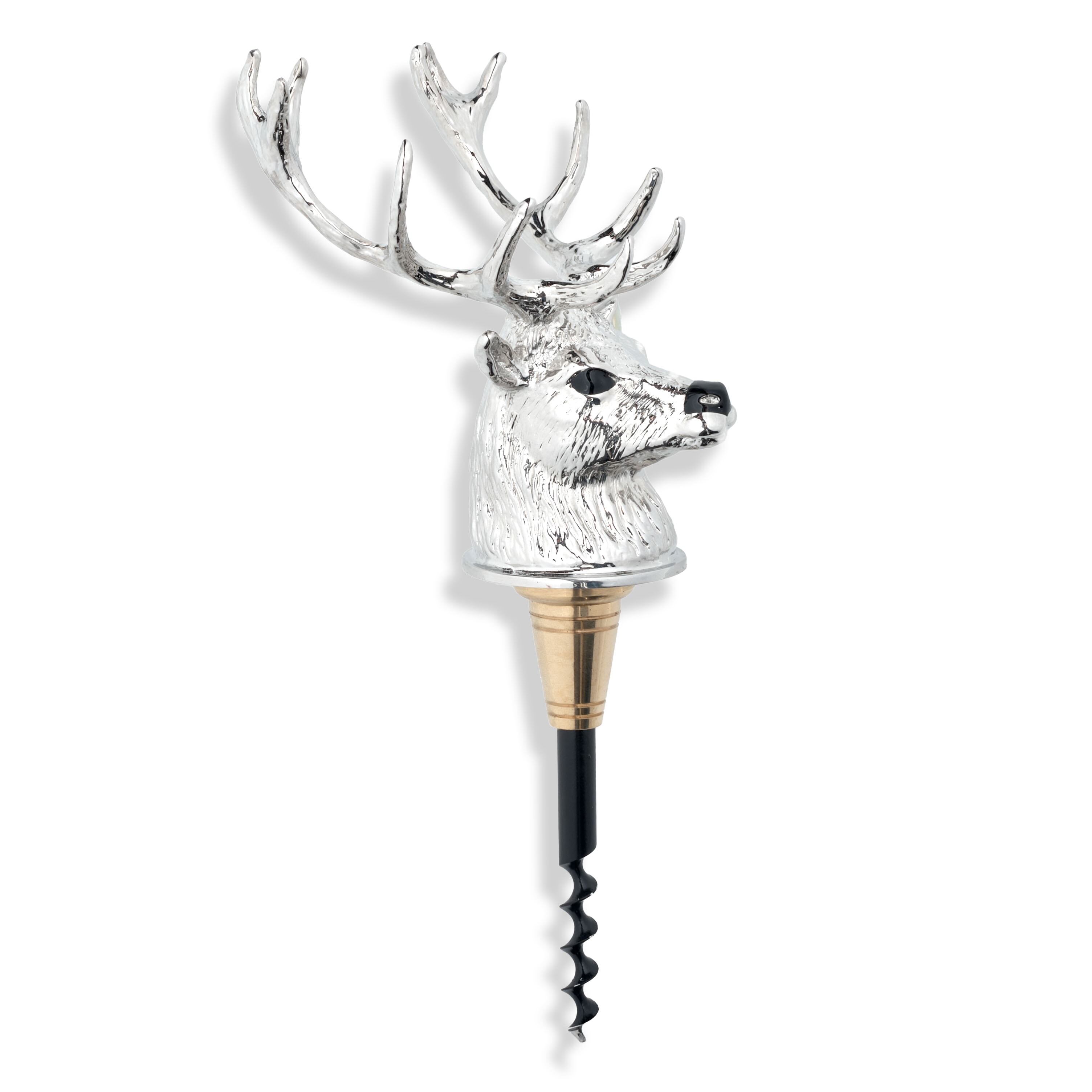 Sterling Silver Stag Cork Screw