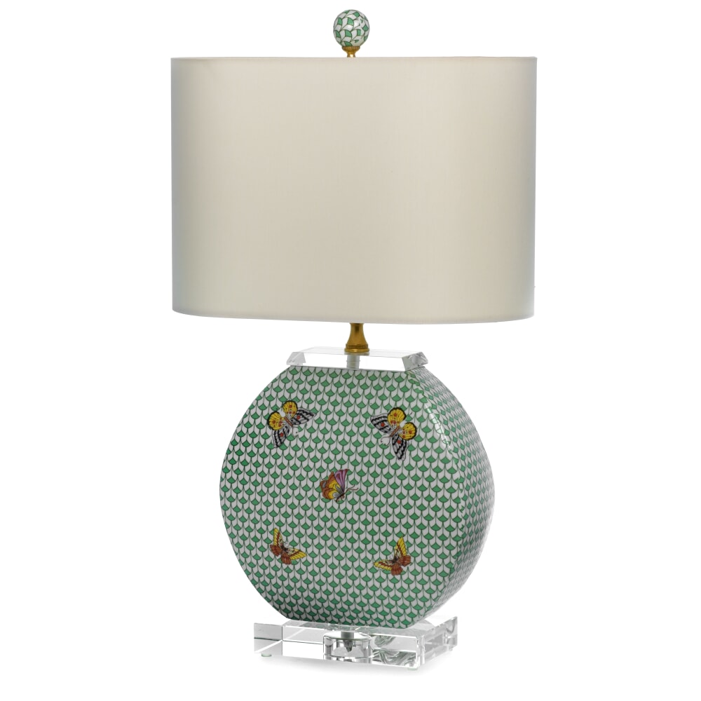 Scully & Scully Green Butterfly Lamp