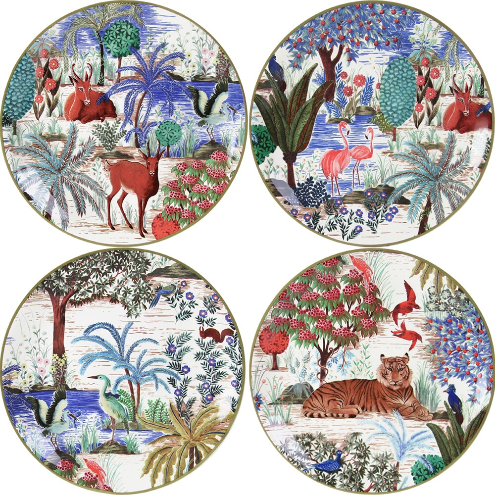 Gien Jardins Du Palais Espresso Cup and Saucer - Thumbnail 3