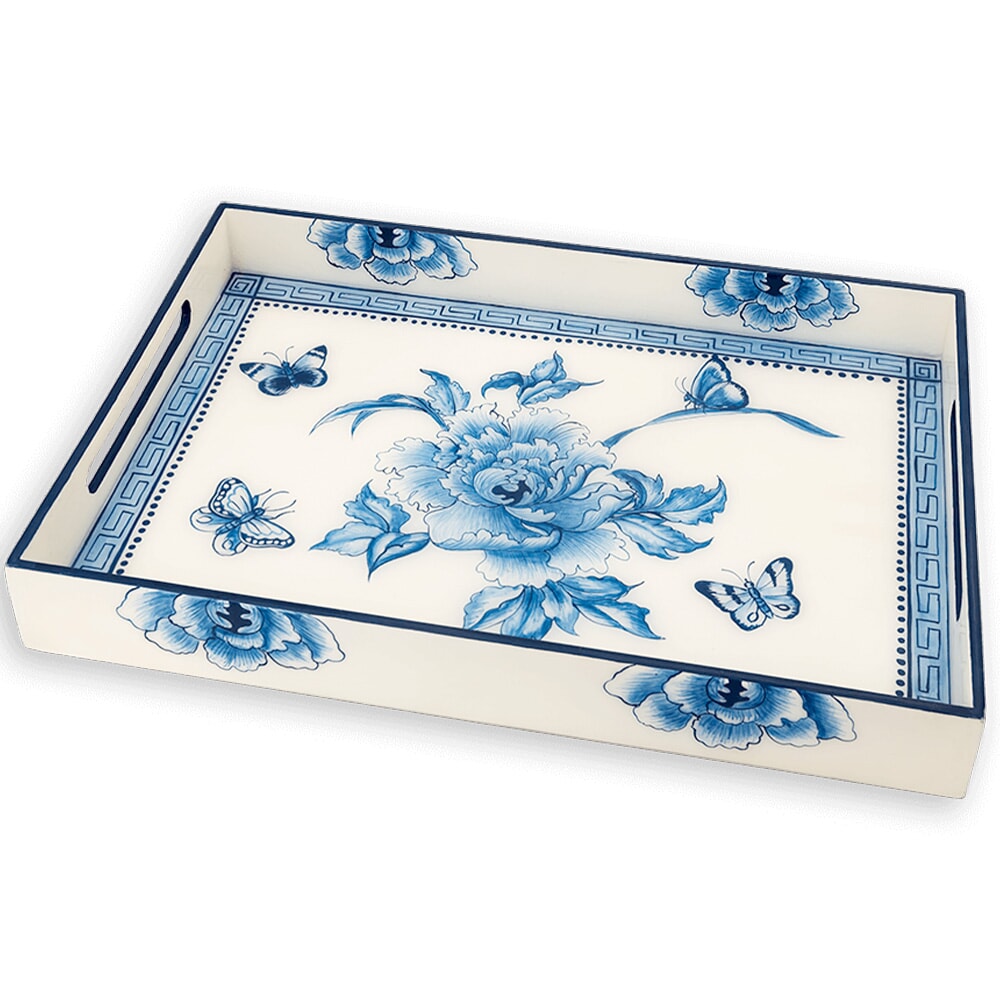 Canton Flower Lacquered Tray