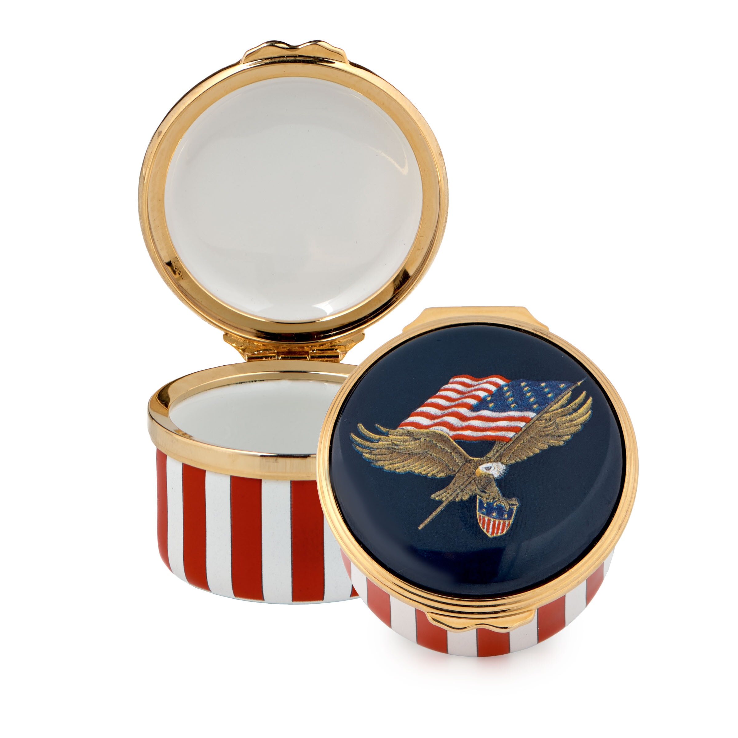 Halcyon Days Star Spangled Banner Enamel Box - Thumbnail 3