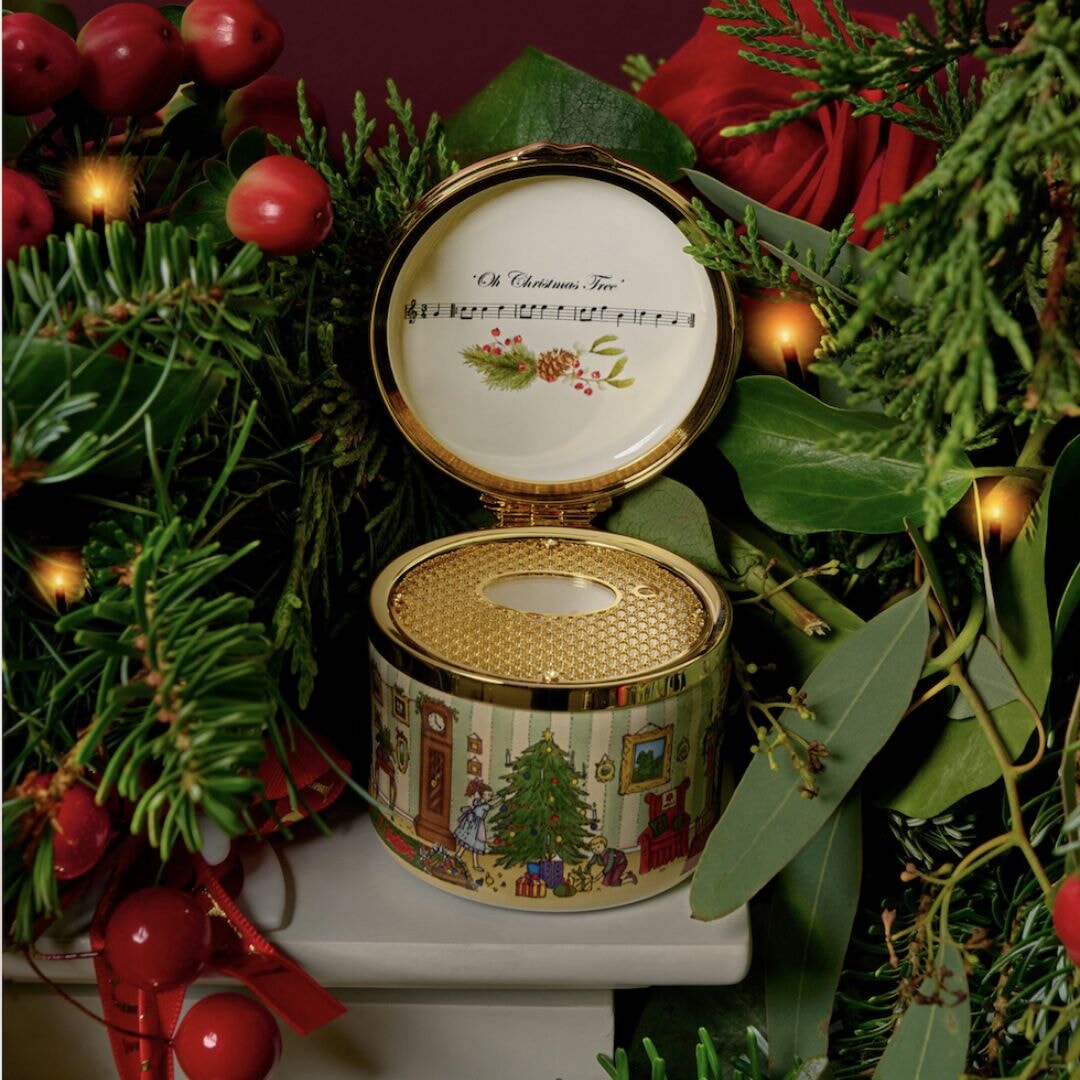 Halcyon Days Decorating For Christmas Musical Box