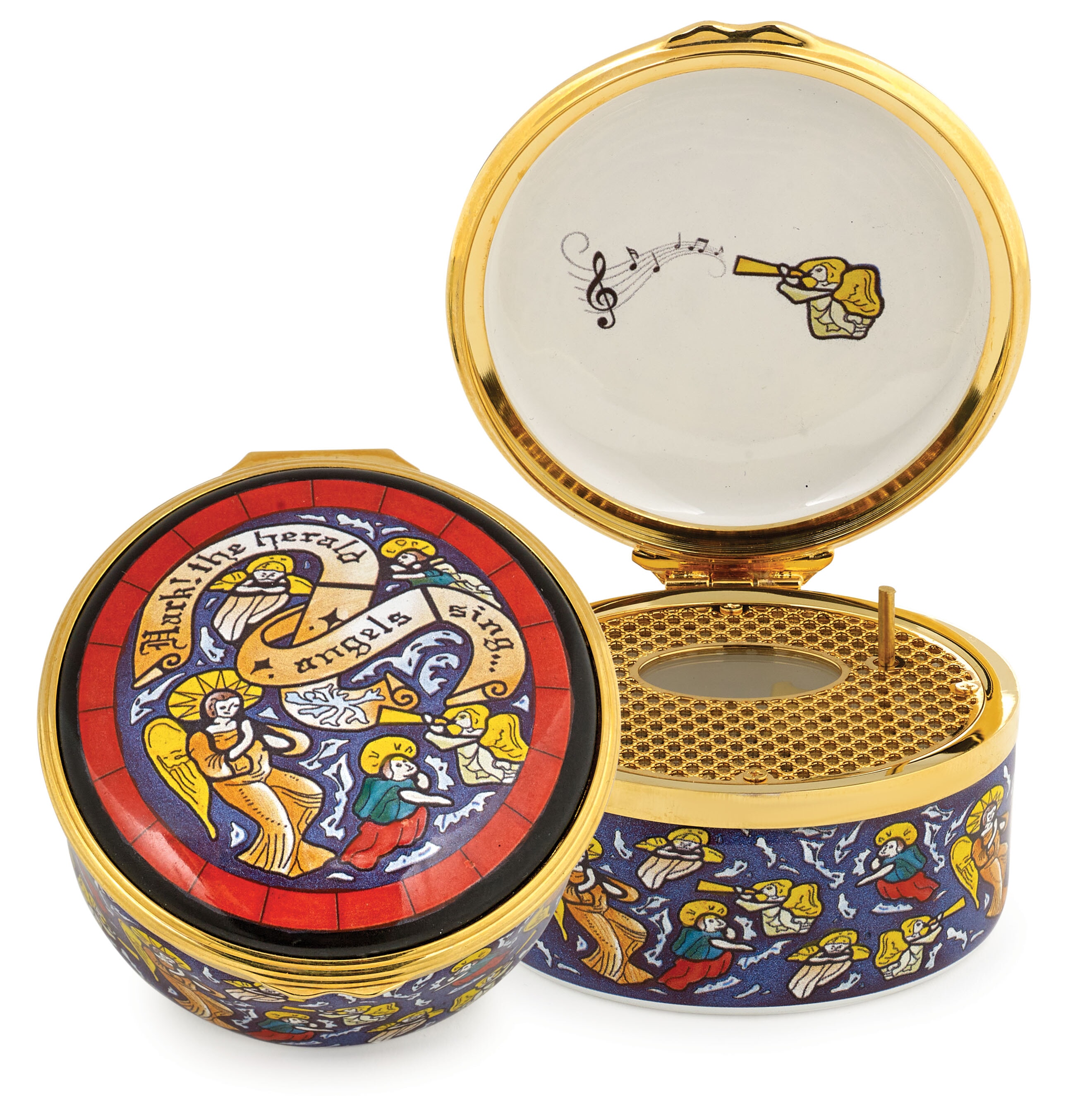 Halcyon Days Hark the Herald Angels Sing Music Box