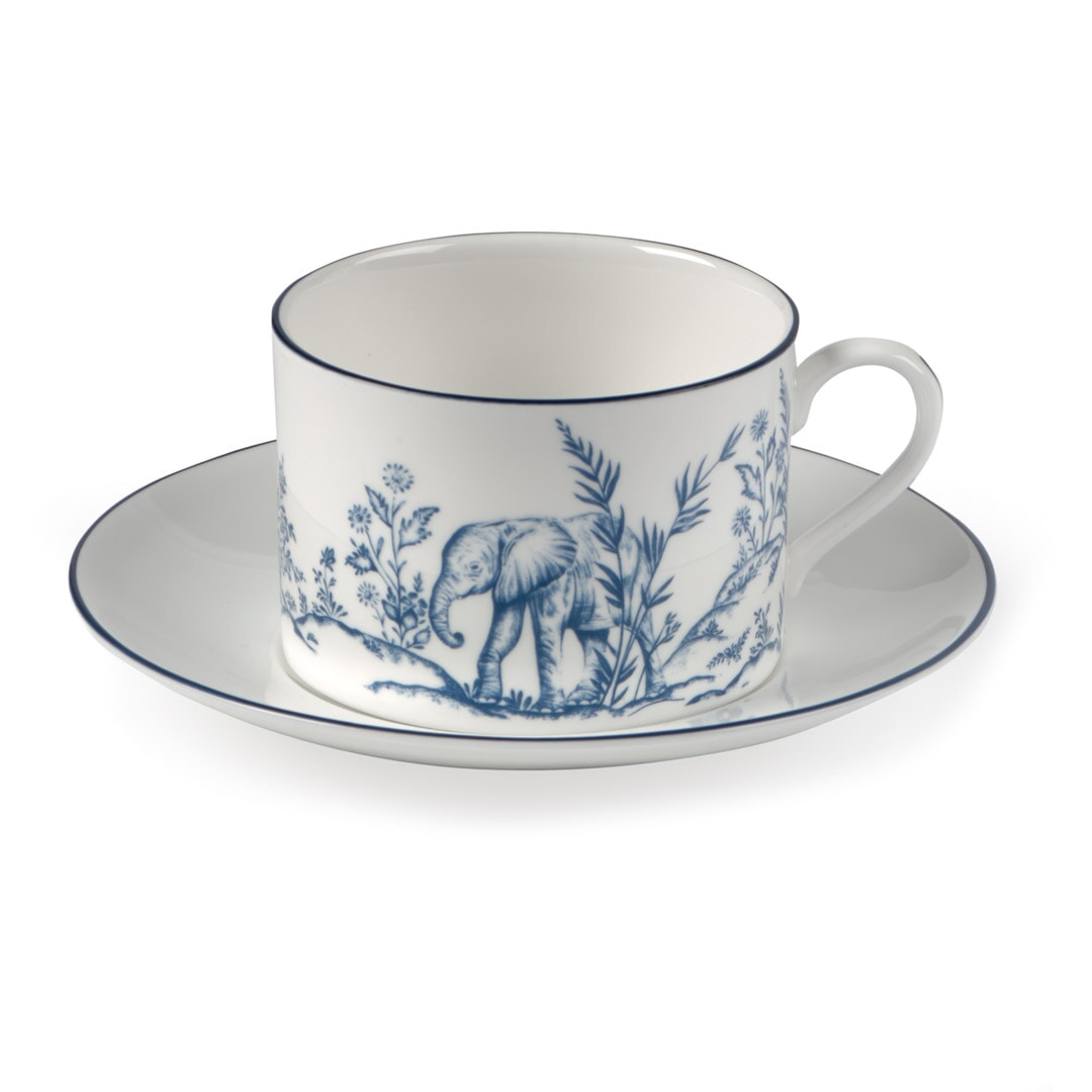 Halcyon Days Serengeti Elephant Tea Cup & Saucer - Thumbnail 2