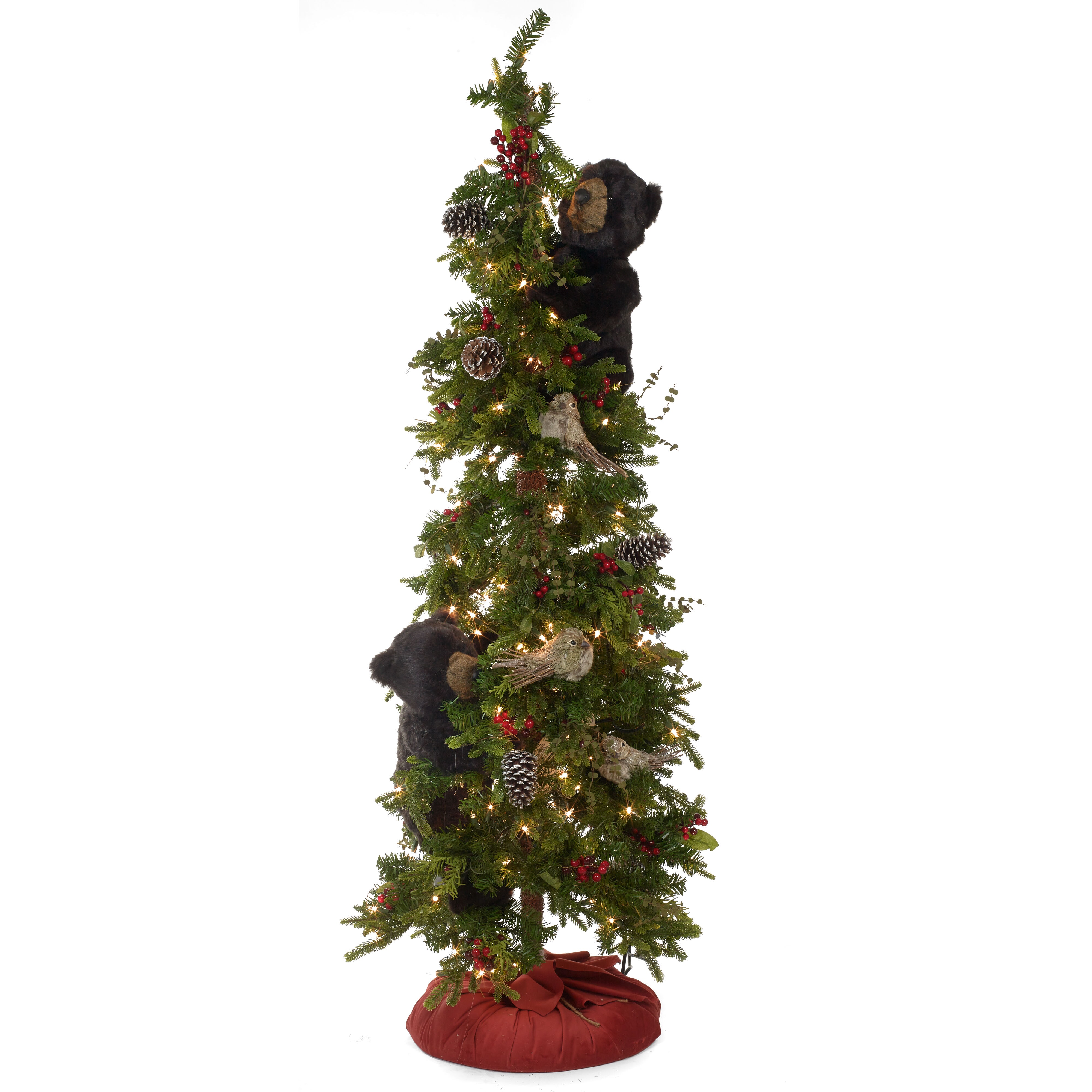 Tuscan Frolic Tree with Black Bears