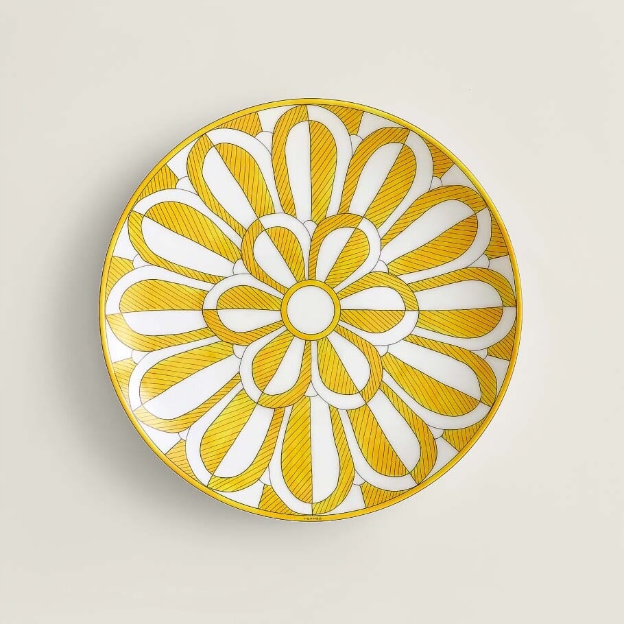 Hermès Soleil d’Hermès Dessert Plate No.2