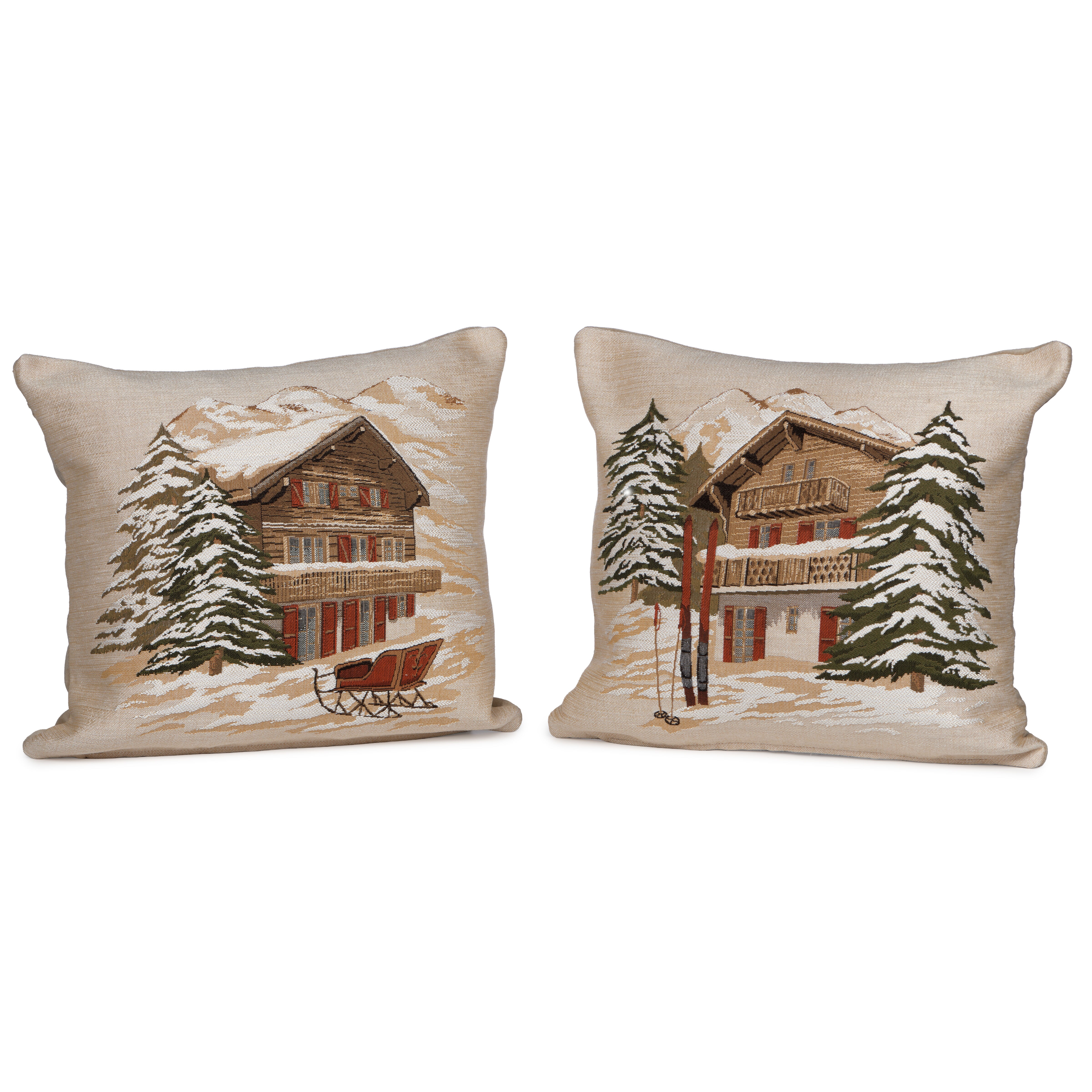 Winter Lodge Tapestry Pillows