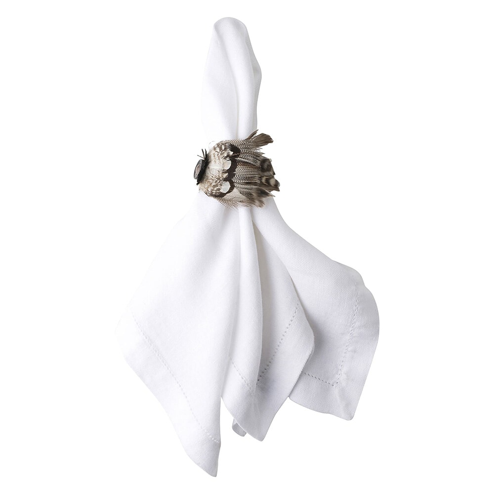 Juliska Feather Napkin Ring