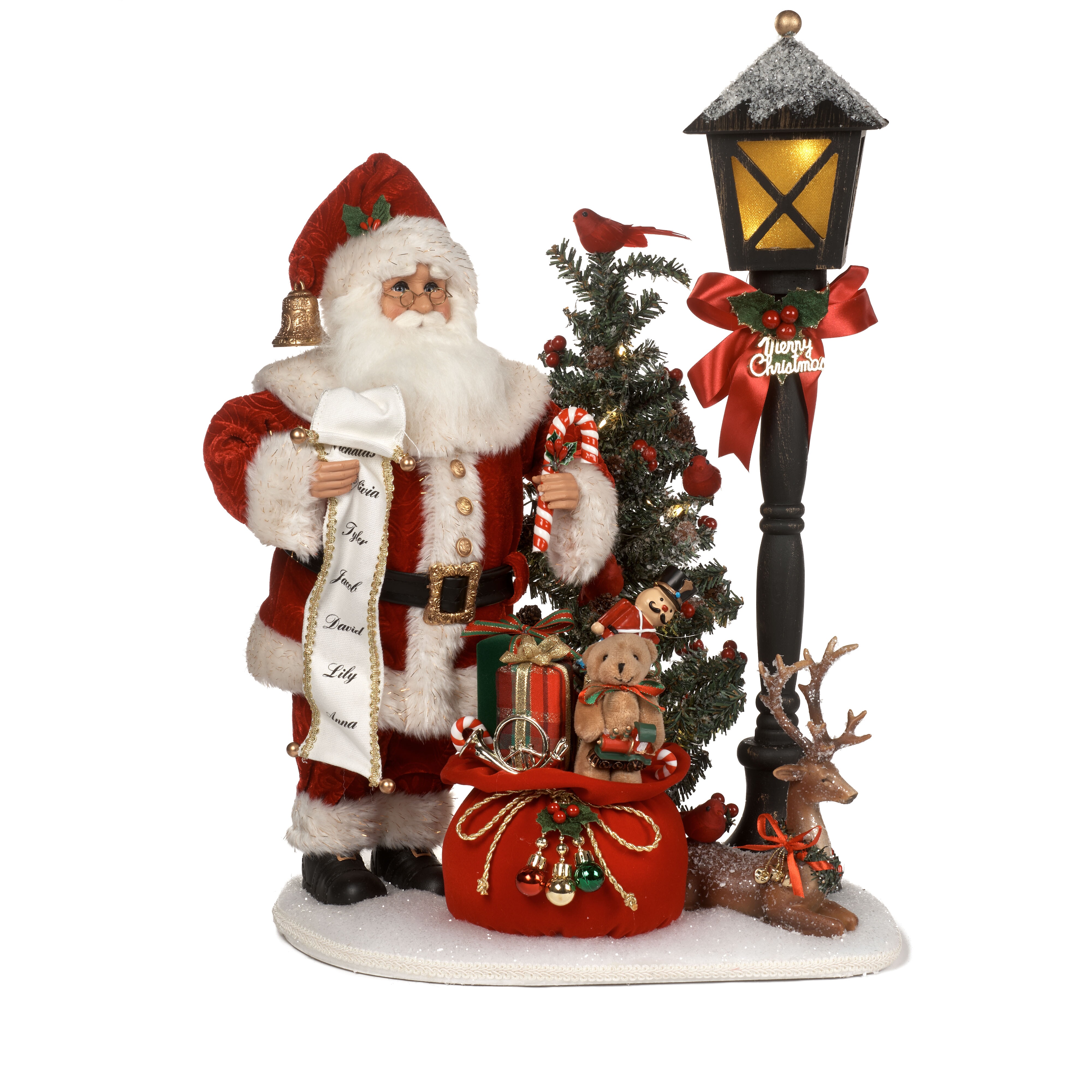Lighted Christmas Harmony Lamp Post