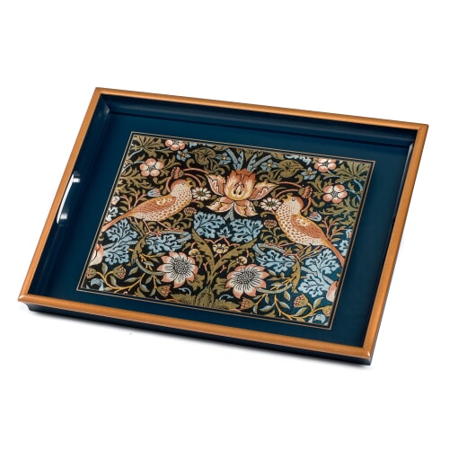 William Morris Strawberry Thief Tray 0
