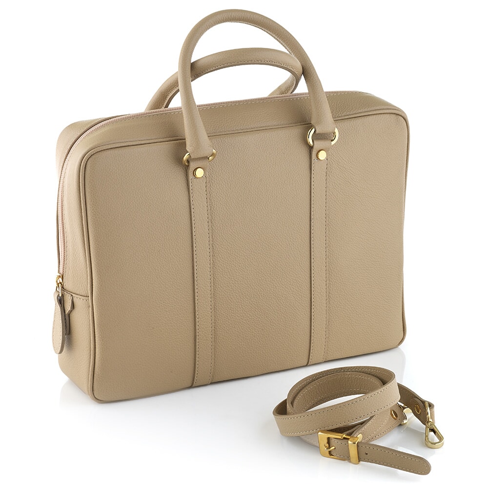Leather Laptop Case, Tan