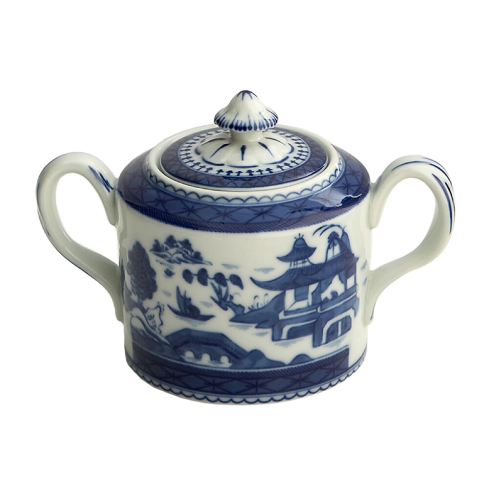 Mottahedeh Blue Canton Covered Sugar Bowl