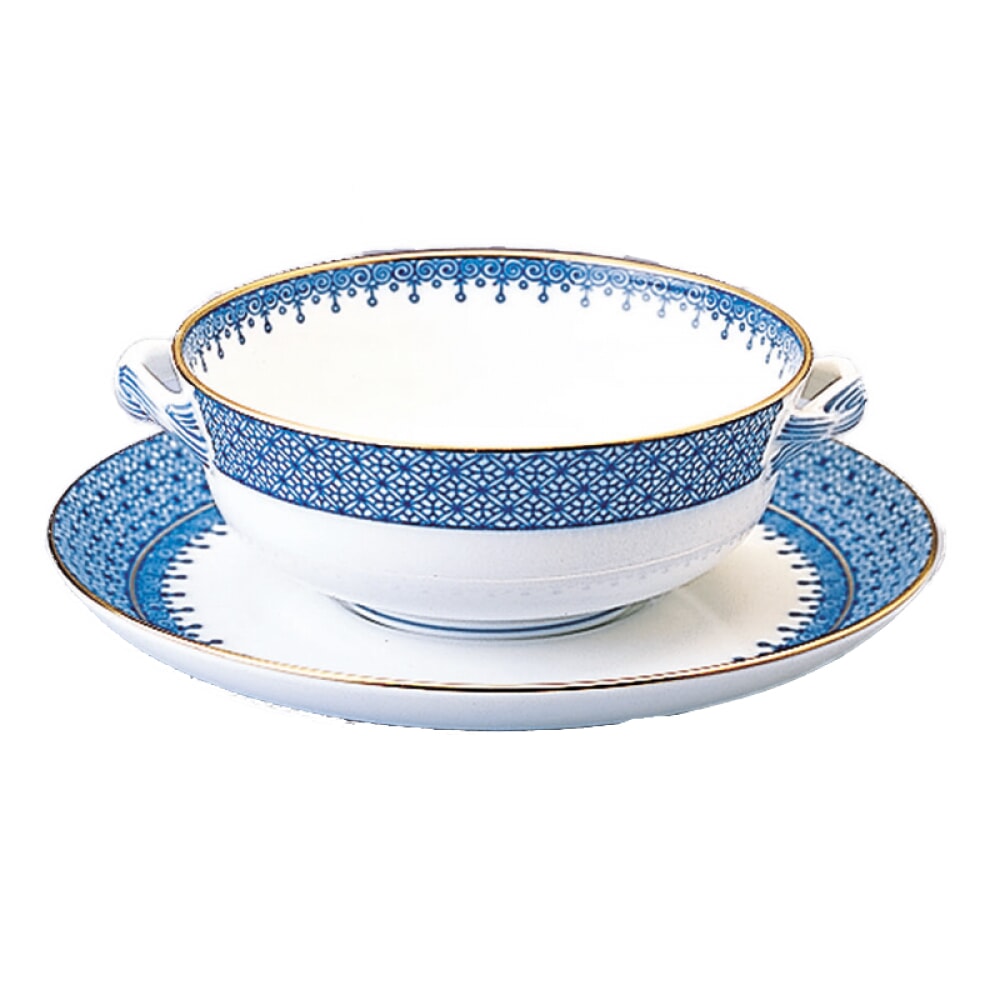 Mottahedeh Lace Soup and Saucer