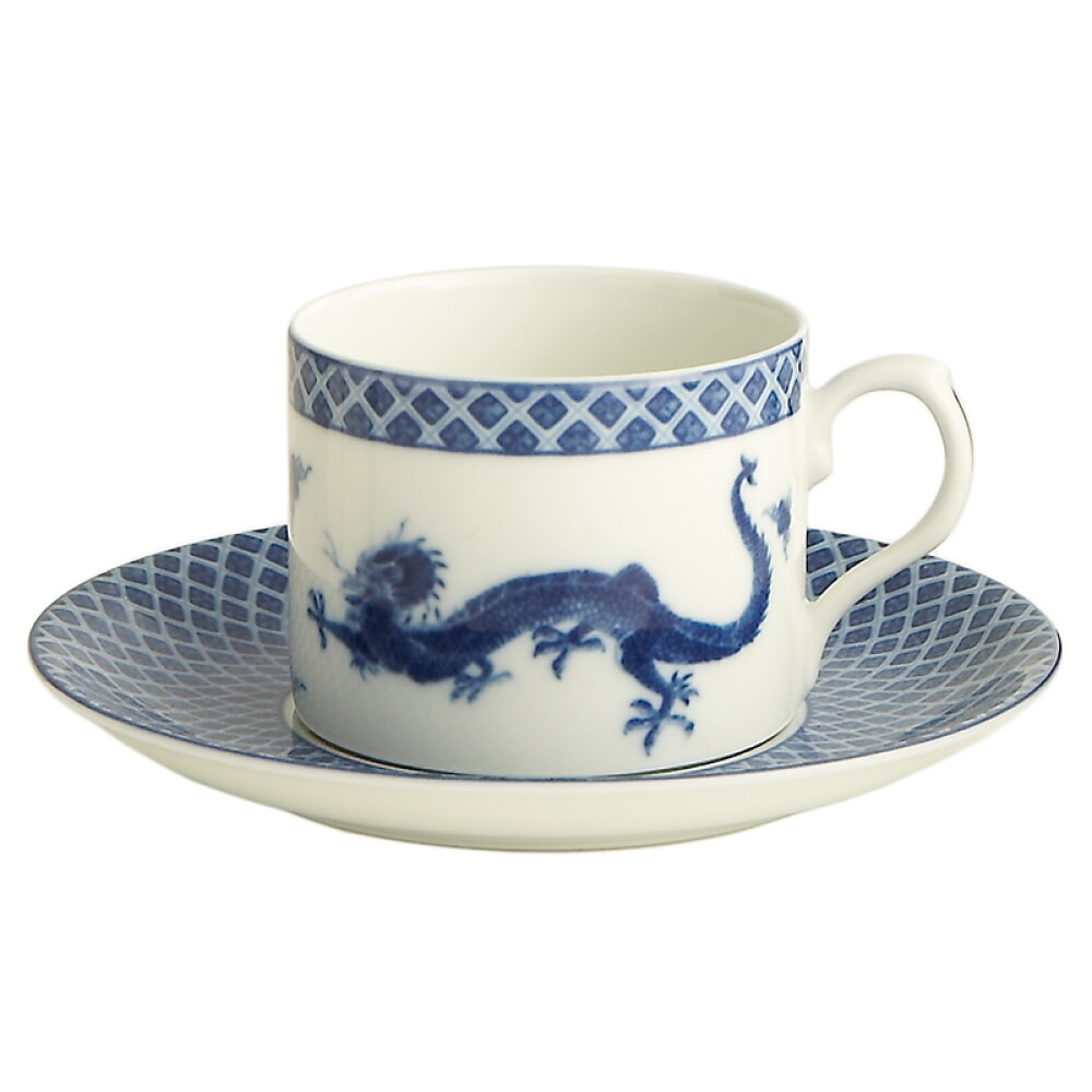 Mottahedeh Blue Dragon Cup & Saucer