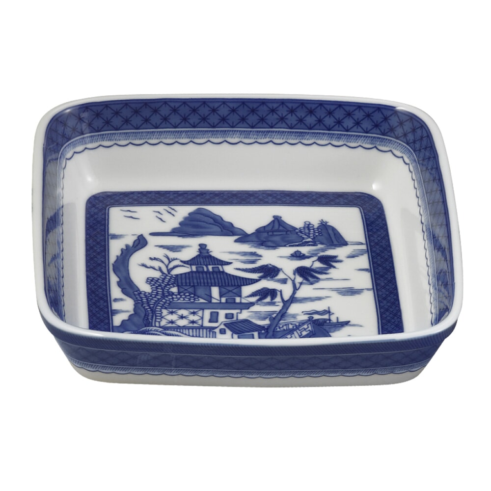 Blue Canton Square Baking Dish