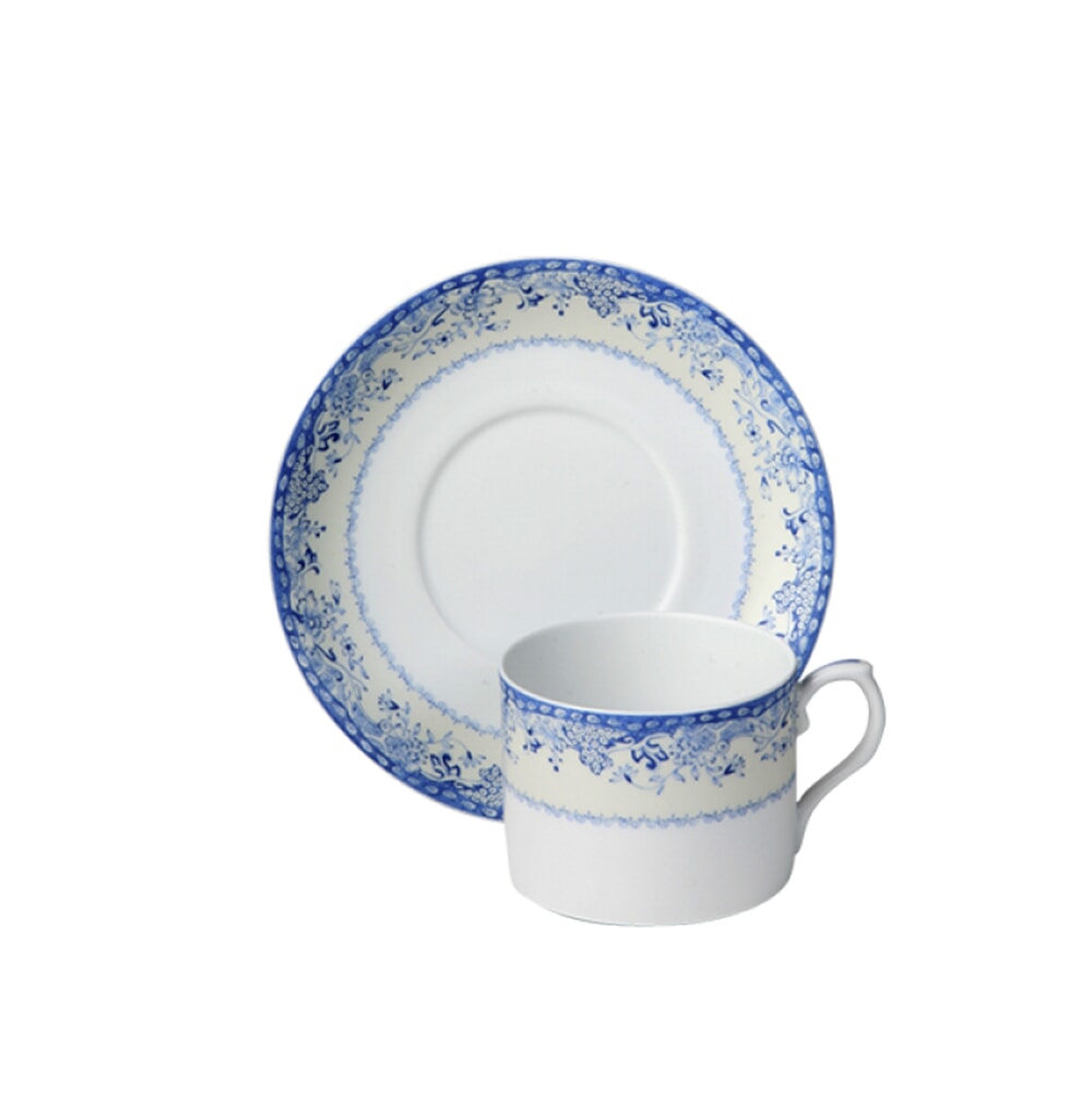 Mottahedeh Virginia Blue Tea Cup & Saucer - Thumbnail 2