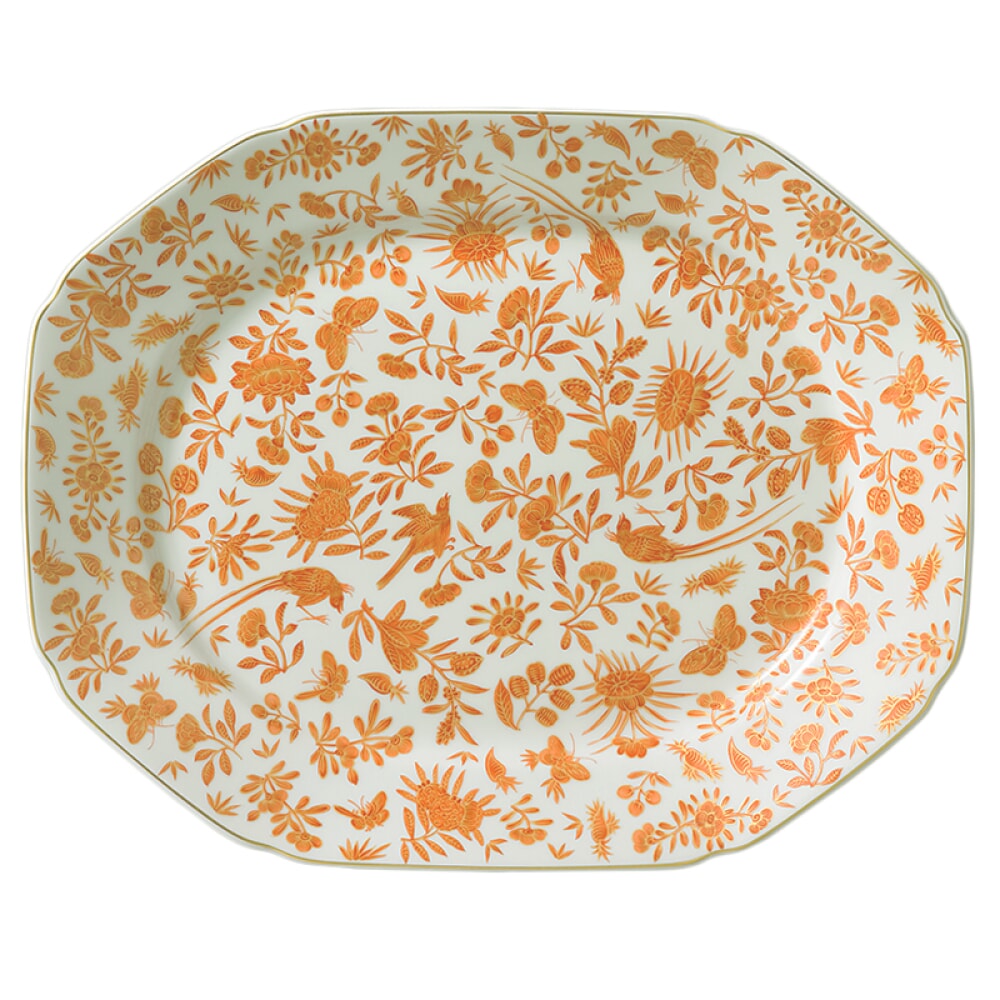 Mottahedeh Sacred Bird & Butterfly Platter - Thumbnail 2