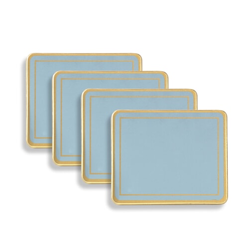 English Rectangular Wooden Coasters