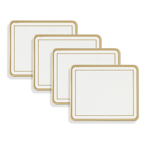 English Rectangular Wooden Coasters