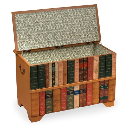 Leather Books Chest