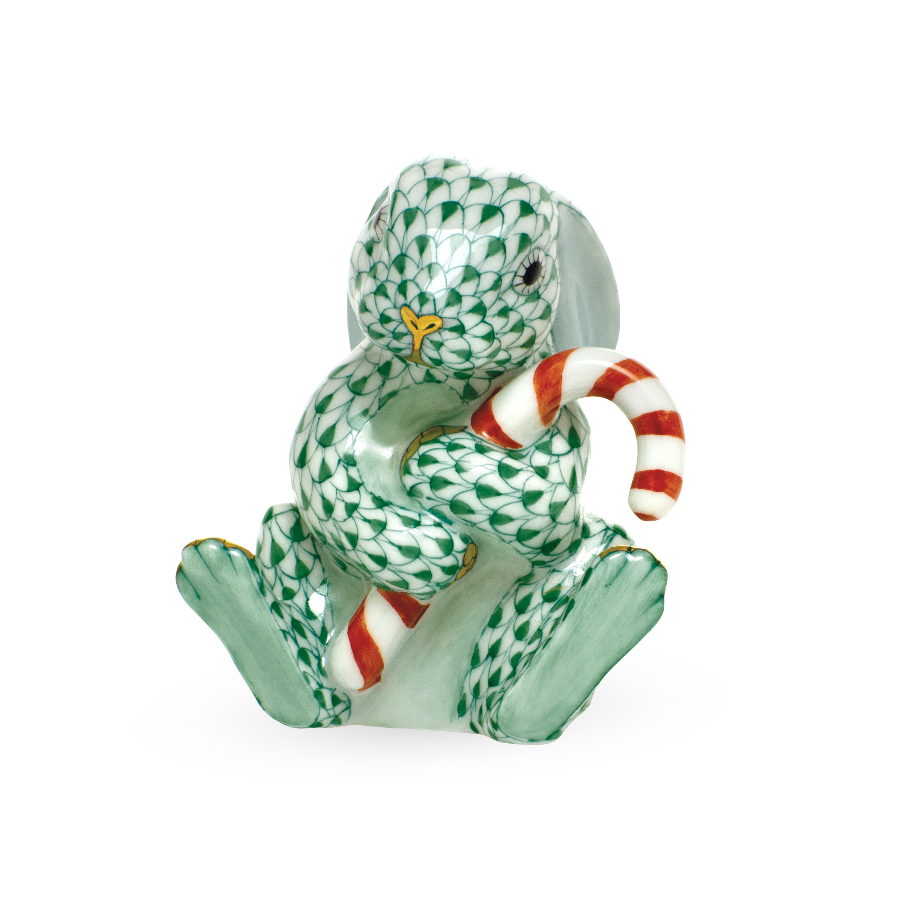Herend Candy Cane Bunny