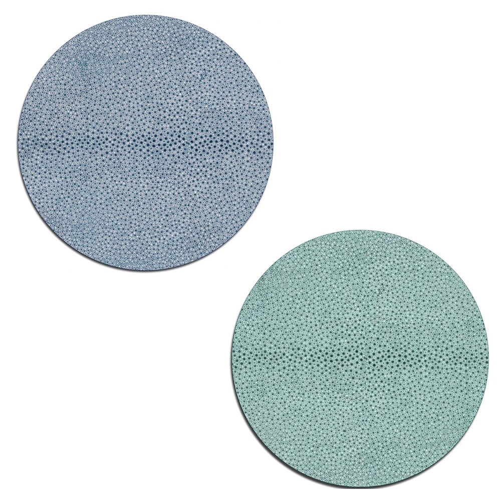 EXCLUSIVE Shagreen Design Round Mats & Coasters