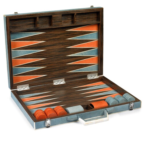 Shagreen Backgammon Set