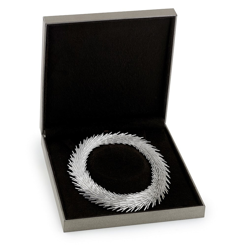 Christofle Palmaceae Frond Sterling Silver Necklace