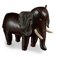 Leather Elephant Footstools 107874
