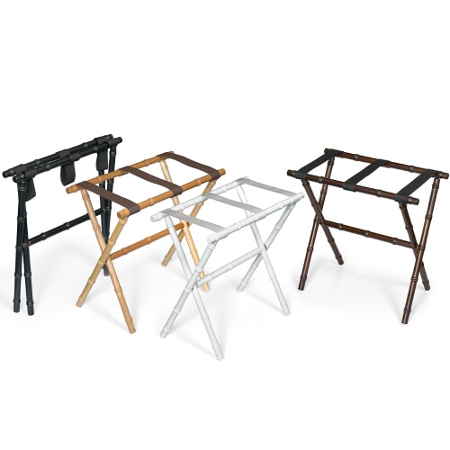 Scully Bag Rack Bamboo Luggage Racks