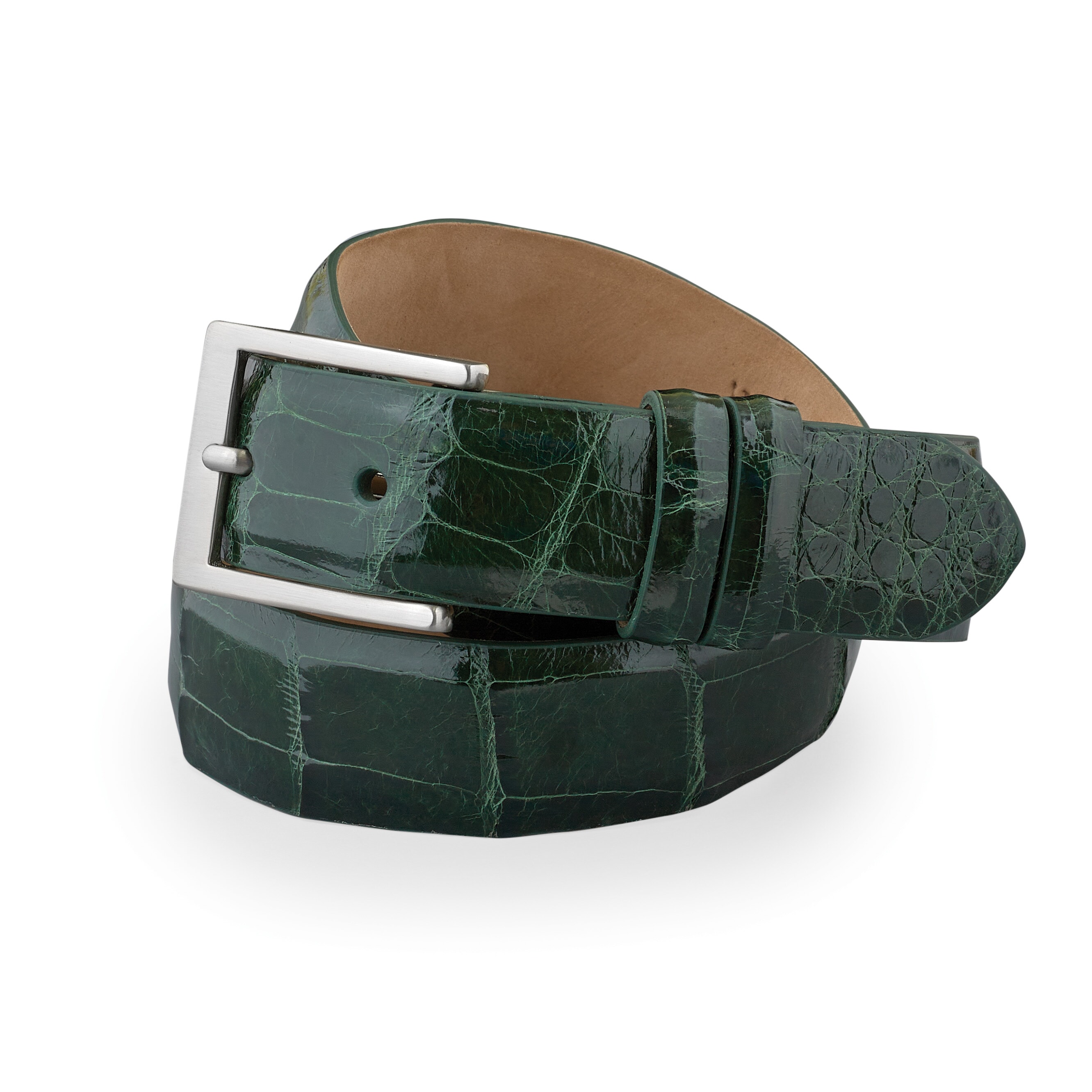 BB497 - Forest Green Alligator Belt