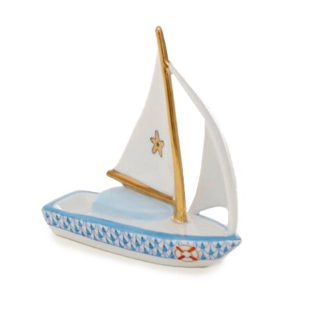 Herend Sailboat at Sea