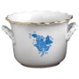 AC187 - Herend Chinese Bouquet Blue Cachepot, Large