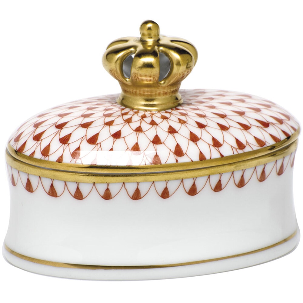 Herend Box with Crown