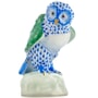 Herend Small Owl Blue