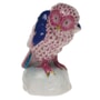 Herend Small Owl Raspberry
