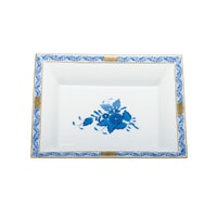 Herend Jewelry Tray, Chinese Bouquet Blue