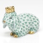 Herend Royal Bunny Figurine, Green