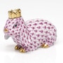 Herend Royal Bunny Figurine, Raspberry