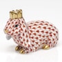 Herend Royal Bunny Figurine, Rust