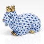 Herend Royal Bunny Figurine, Sapphire