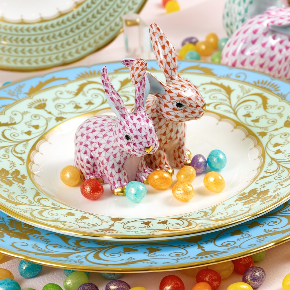 Herend Twisted Bunnies