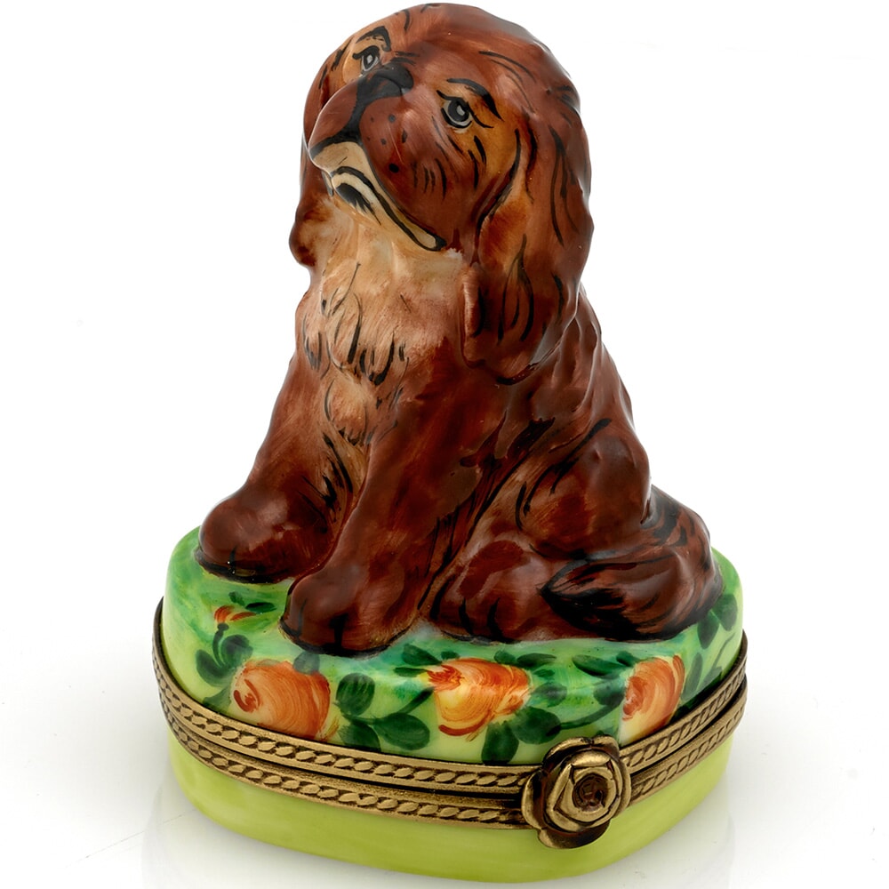 King Charles Spaniel Limoges Boxes