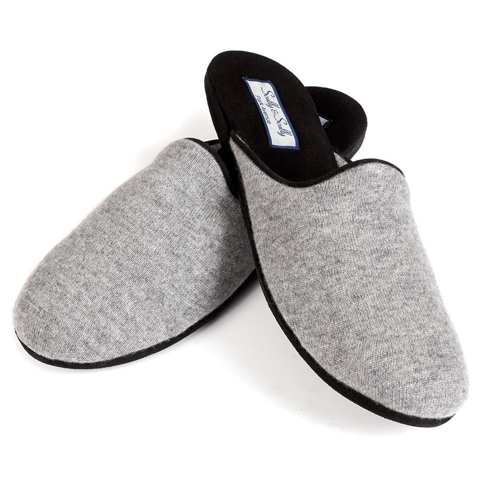 EXCLUSIVE Men's Cashmere & Suede Slippers
